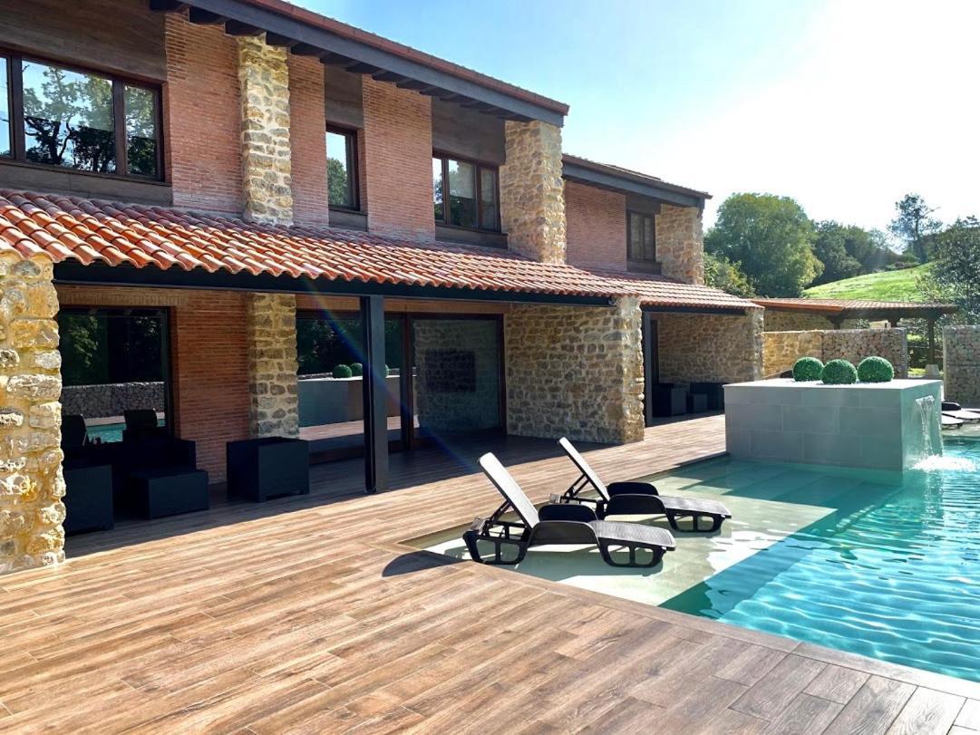 2 Apartamentos En Villa Con Piscina Privada En Asturias El Marquesau Noriega Exteriör bild